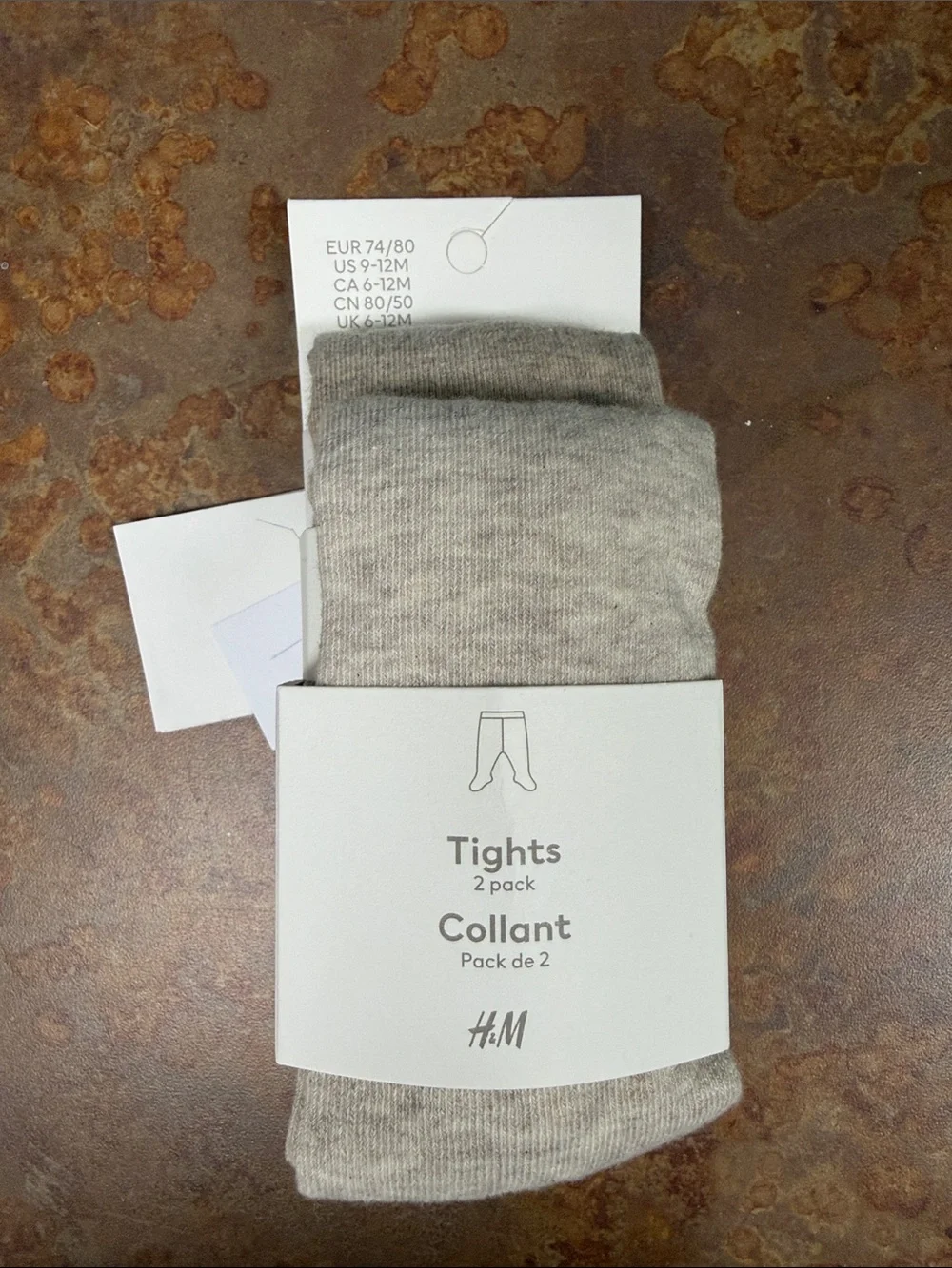 H&M Kids Beige 2-Pack Tights